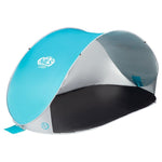 NILS CAMP NC3174 self-pitching beach tent, turquoise-gray szürke hátizsák