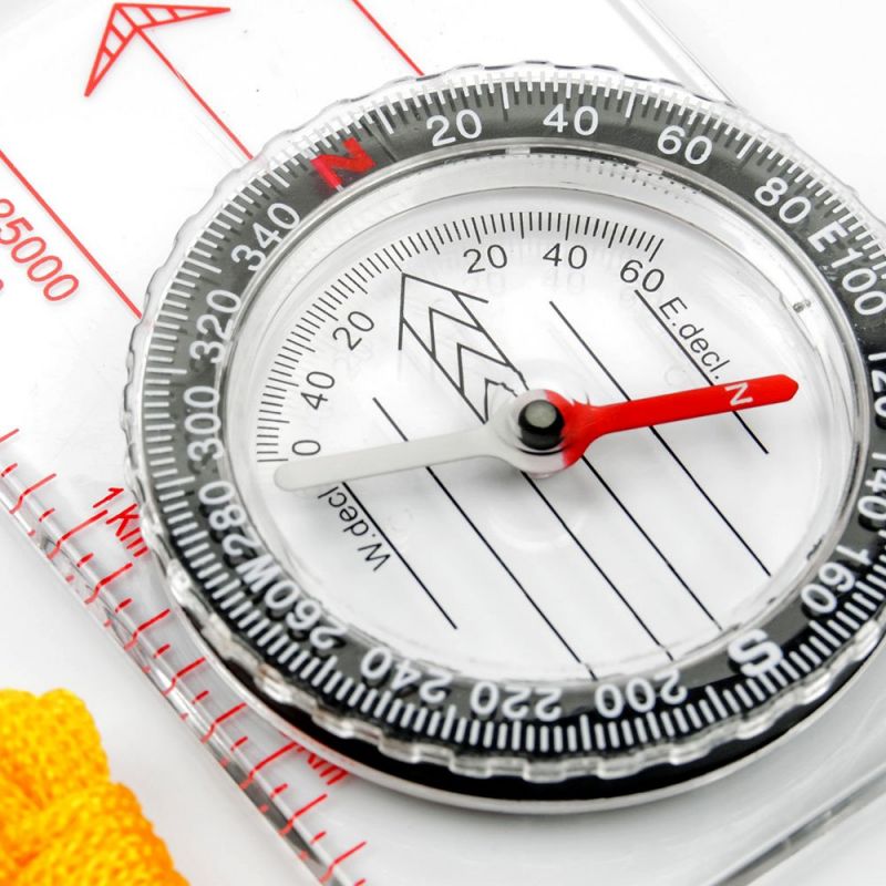 Meteor Compass Ruler 85mm transparent compasses, tourist equipment