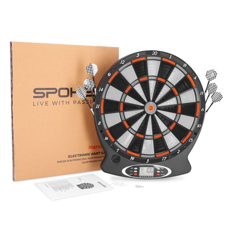 Spokey Narvi Pro 942238 Electronic Dartboard Dart felszerelés