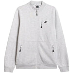 Men's sweatshirt 4F M2547 cool light melange 4FWMM00TSWSM2547 27M szürke kapucnis pulóver