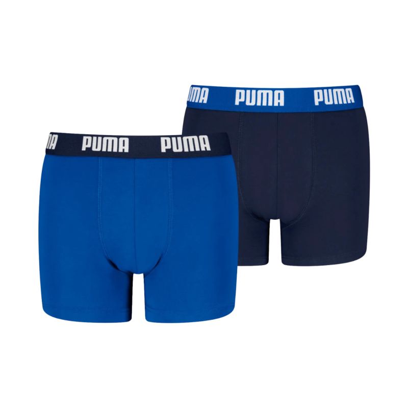 Puma Everyday Basic Kids Boxer 2 Pack , Navy Blue 938971 kék short