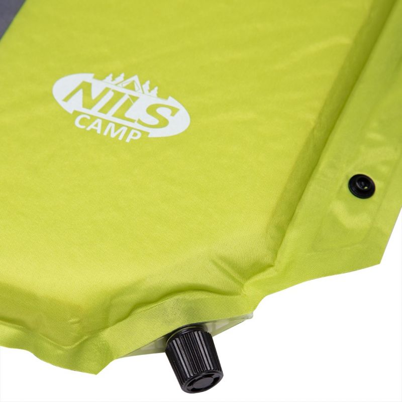 NILS CAMP NC4349 Self-inflating mat with pillow Green-gray szürke kabát