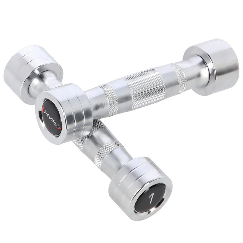 HMS Set of chrome dumbbells súlyzó CHROM