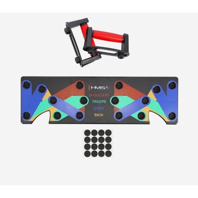 HMS PU10 multifunctional push-up board piros edzéssegítő 17-45-040