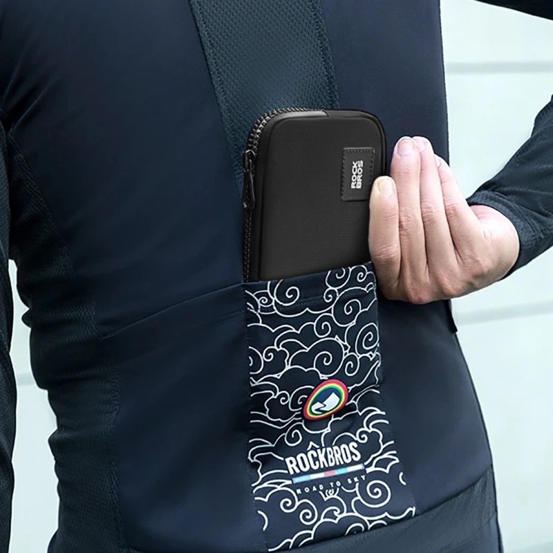 Rockbros bicycle bag 30990043003 for phone, keys, wallet 0.15 l - black fekete wallets
