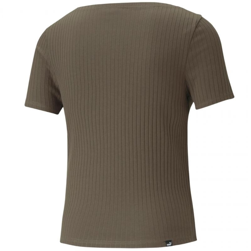 Puma T-shirt Puma Her Ribbed Slim Tee Grape Leaf W 531917 44 Póló