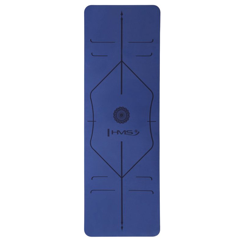 HMS YM10 Dark Blue TPE yoga mat kék jóga matrac 17-44-220