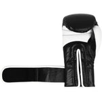 MASTERS FIGHT EQUIPMENT MASTERS RBT-PERFECT-GRIP Leather Boxing Gloves 12 oz biało - czarne kesztyű 01587-12-0105