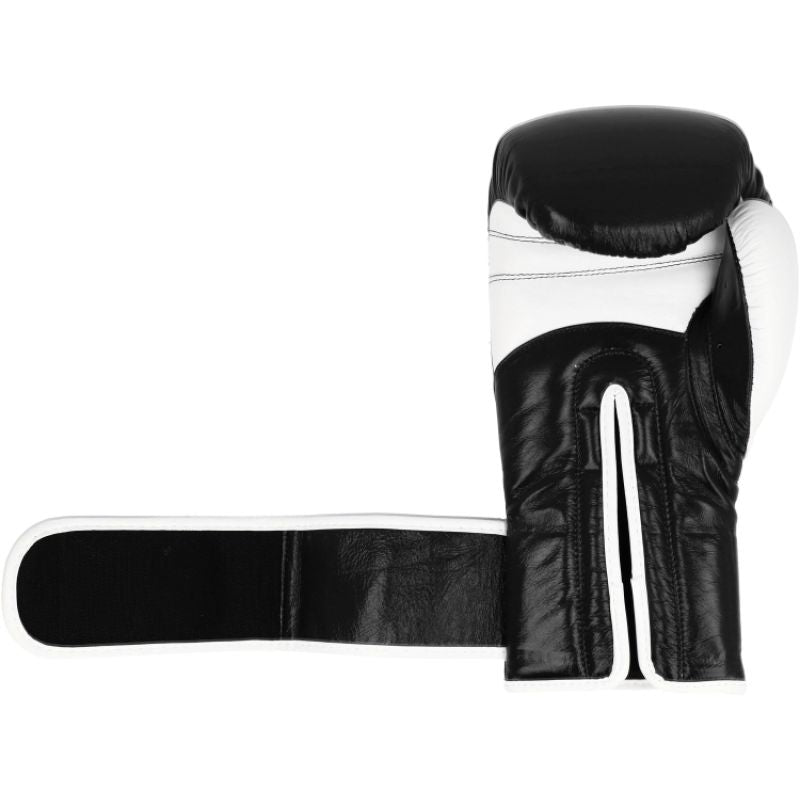 MASTERS FIGHT EQUIPMENT MASTERS RBT-PERFECT-GRIP Leather Boxing Gloves 12 oz biało - czarne kesztyű 01587-12-0105