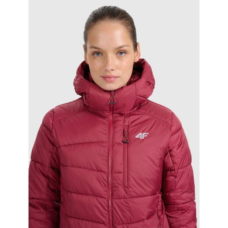 Women's down trekking with Primaloft Silver filling 4F 4FRAW25TDJAF0792-60S szürke kabát