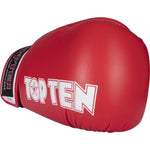 TOP TEN "FIGHT" RTT-2 Boxing Gloves 10 oz (WAKO APPROVED) czerwony kesztyű