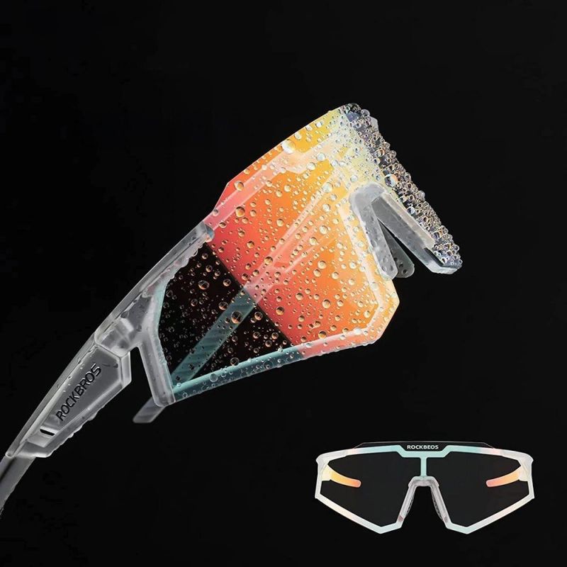 Rockbros SP291 Photochromic UV400 Cycling Glasses - White fehér glasses, training equipment
