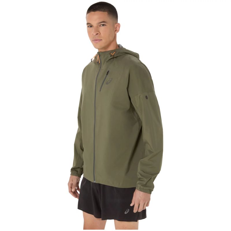 Asics FujiTrail Elite Waterproof Jacket 2011D265-301 Green L Ruházat