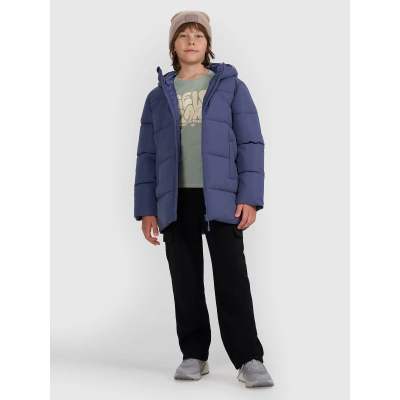 4f Boy's down jacket with synthetic filling 4FJRAW25TDJAM0805-32S Ruházat