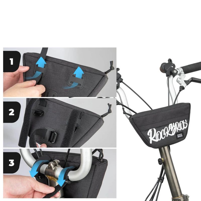 Rockbros G011 Flash Journey Handlebar – Trapezoidal, Black czarny hátizsák 5907769384219-211933