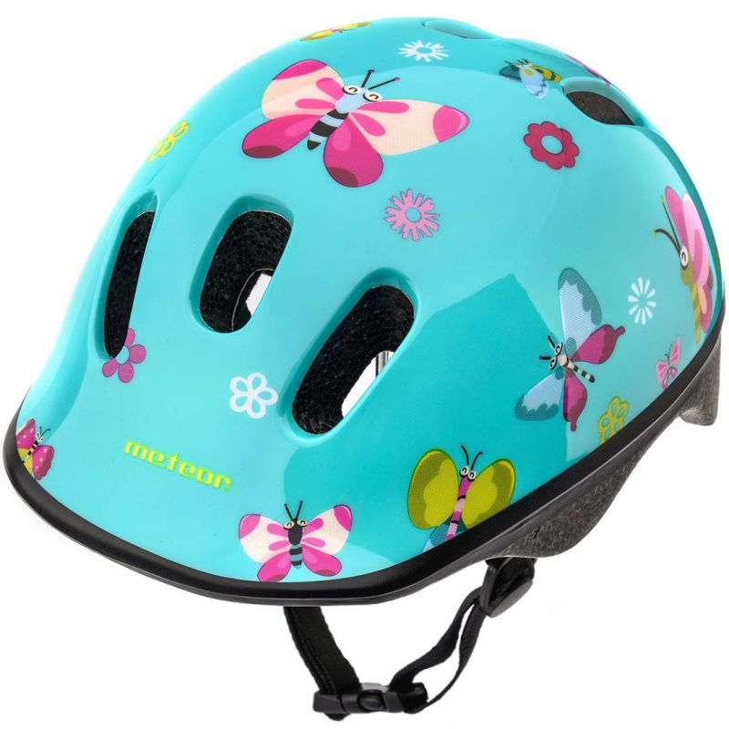 Meteor KS06 Butterflies Bicycle Helmet, Size S, 48–52 cm, sisak 24823
