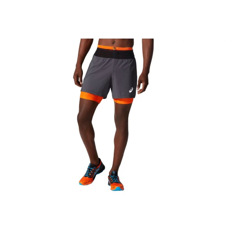 Asics Fujitrail Short 2011B898-020 Gray XS Ruházat