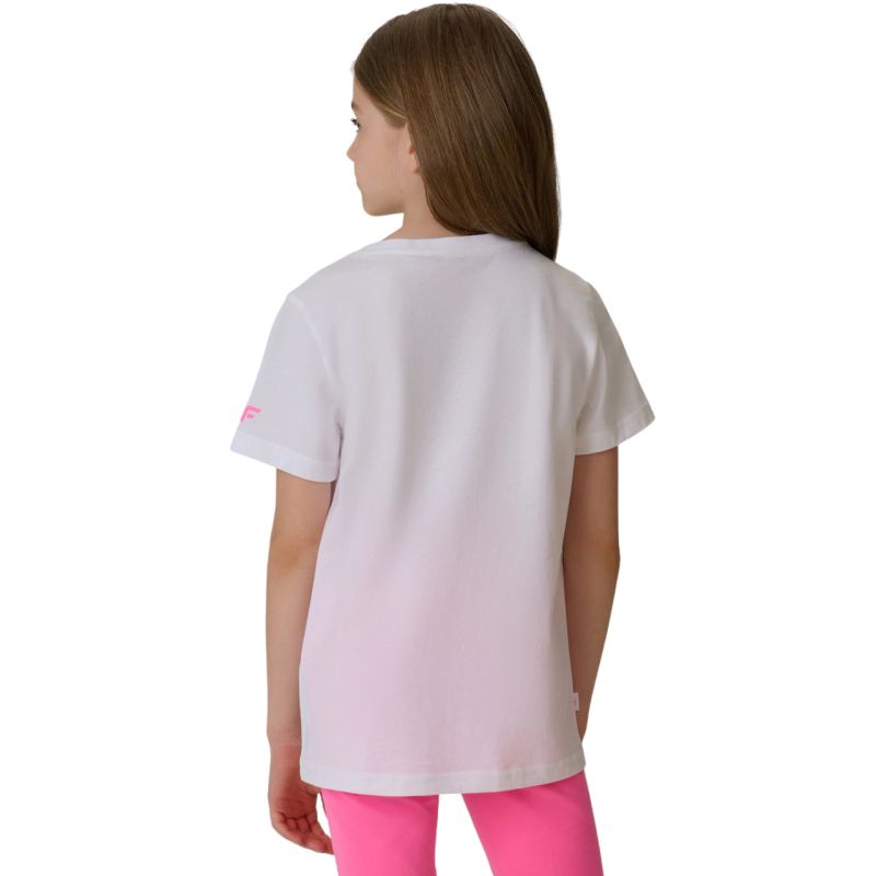 4F T-shirt for girls F2938 white 10S fehér póló 4FJWSS26TTSHF293810S