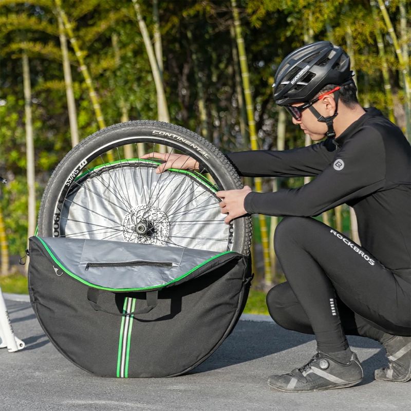Rockbros D40 transport cover for ø74cm wheel - black fekete covers
