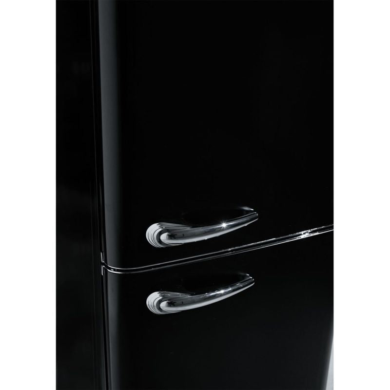 Vans Ravanson 250l Retro Refrigerator | LED lighting | Vintage style | 545 x 585 x 182 mm | fekete home appliances