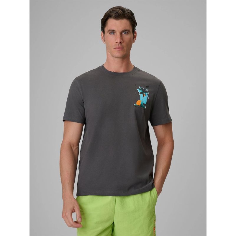 4F Men's regular printed T-shirt póló 4FRSS26TTSHM4301-22S