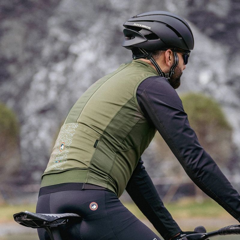 Rockbros ROAD TO SKY insulated windproof vest L - green l \ zielony vests