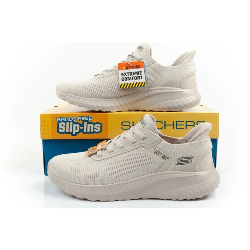 Skechers Bobs Squad Chaos SLIP-INS ecru men's sneakers utcai cipő