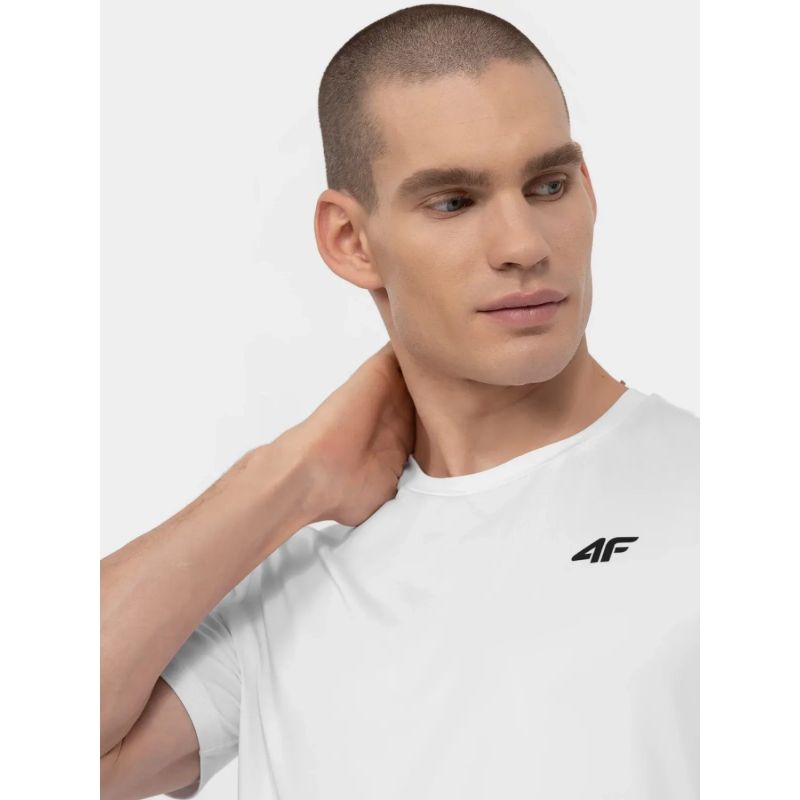 T-shirt 4F 4FWSS24TFTSM598-10S fehér póló