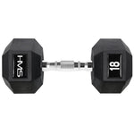 HMS HEX PRO dumbbell 18 kg szürke póló 17-66-118