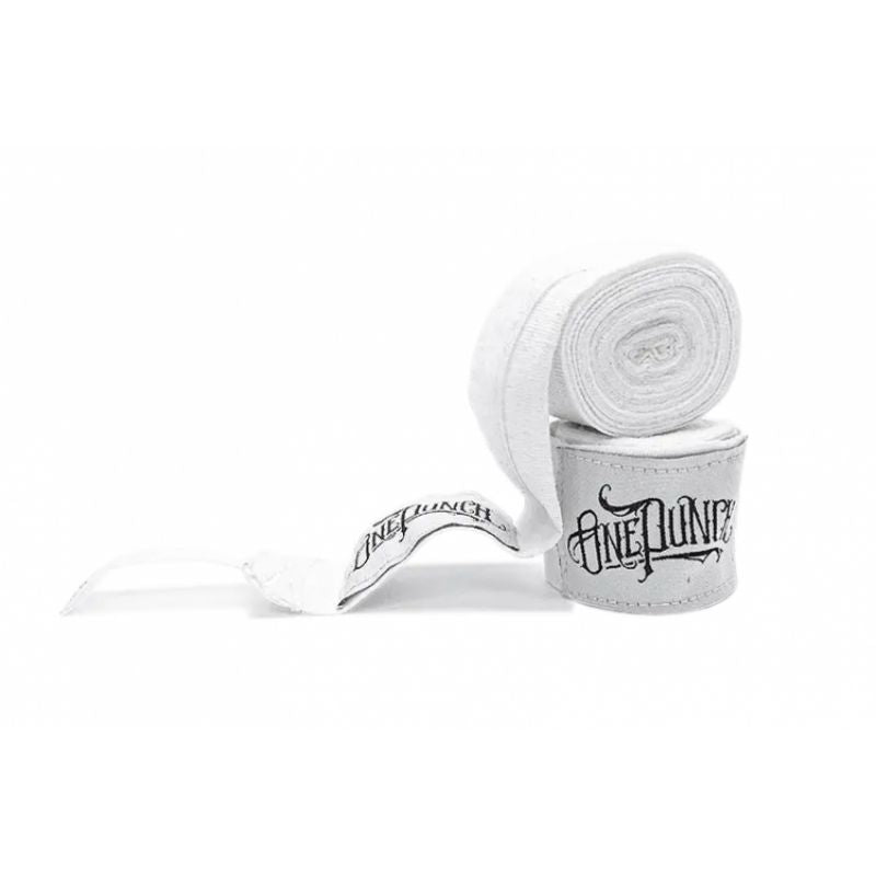 MASTERS FIGHT EQUIPMENT Elastic Boxing Hand Wraps “ONE PUNCH”, 3.5 fekete harcművészeti felszerelés 133256-OP01