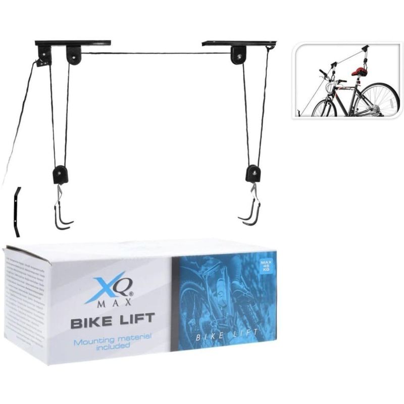 XQMAX Ceiling Mount Bike Lift Bike Lift fekete kerékpár GSP-692403