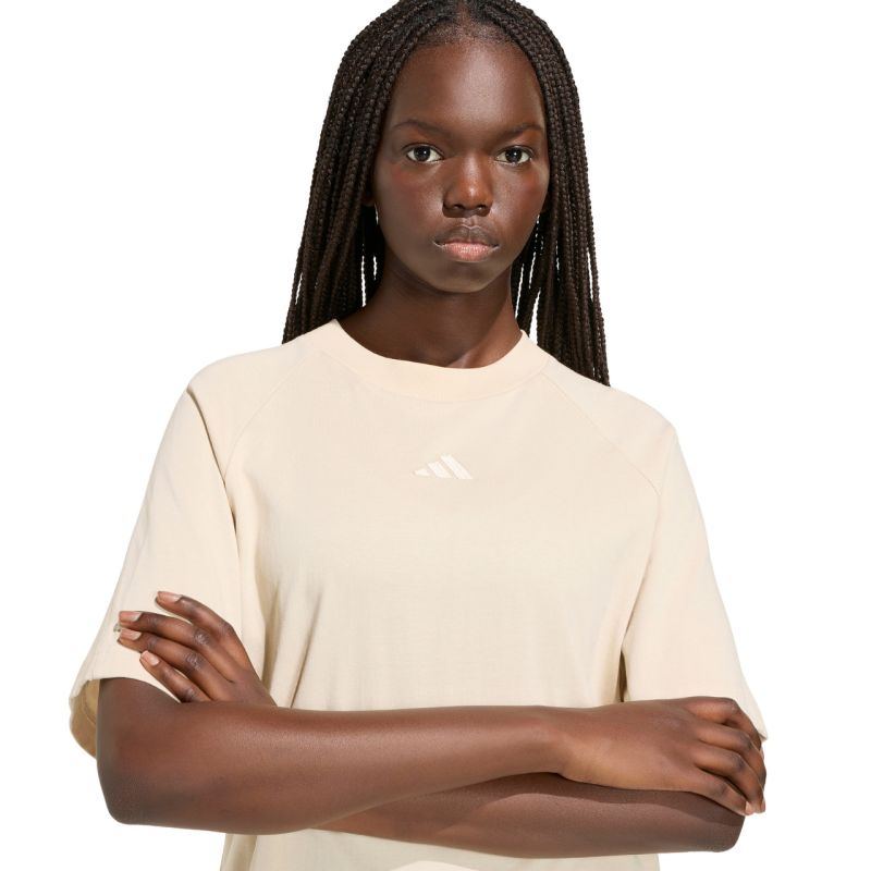 Adidas Women's Kit Small Logo T-shirt cream 2xs póló KT0302