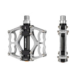 Rockbros 2010-12L Aluminum Platform Bicycle Pedals - Silver