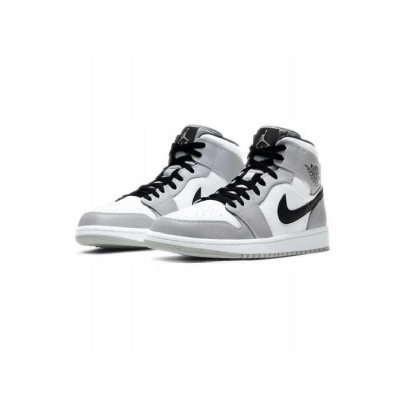 AIR Jordan Men's 1 Mid Light Smoke - szürke cipő