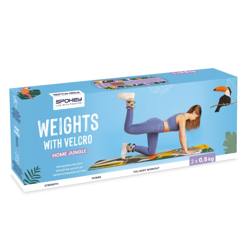 Spokey HOME JUNGLE ankle and wrist weights 2x 0.5 kg 0,5 kg edzéssegítő