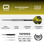 Harrows NX-90 Tapered QP darts 90% steeltip kiegészítő NX-90TaperedQP
