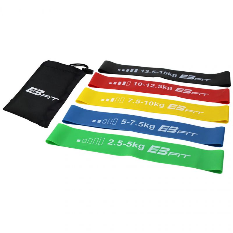 Inny Fitness Crosfit mini Band 5in1 EB FIT 1028842 exercise band set Kiegészítő színes
