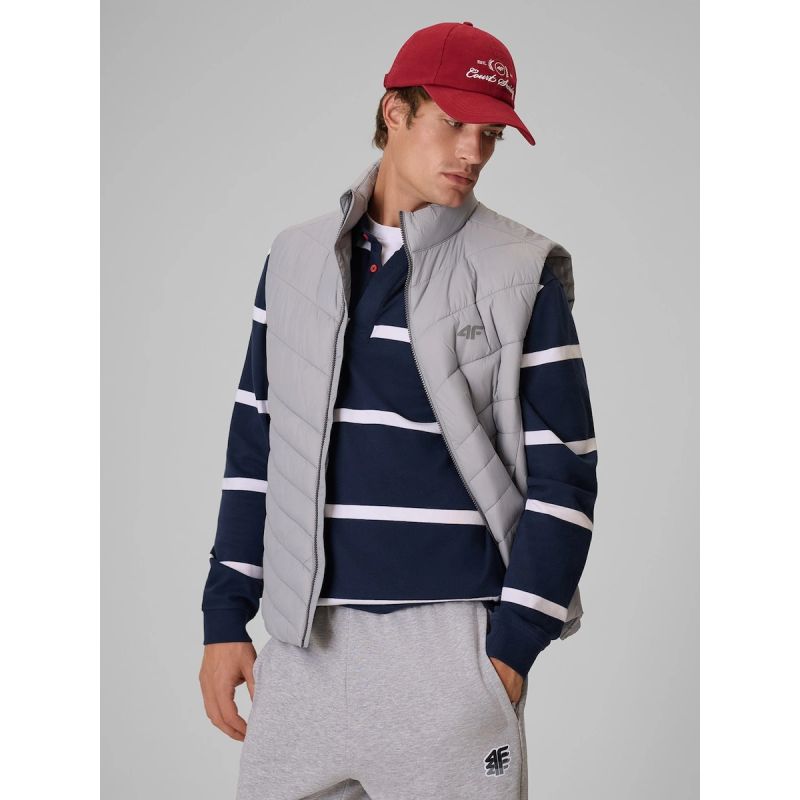 4F Men's vest with synthetic filling 3xl férfi mellény 4FRAW26TVJAM401-25S