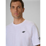4F Men's regular plain T-shirt ruházat