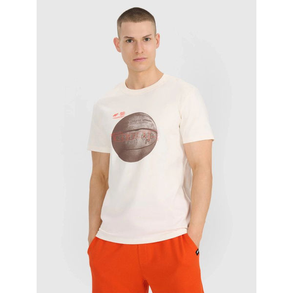 4f Men's regular printed T-shirt 4FRSS25TTSHM3093-11S General