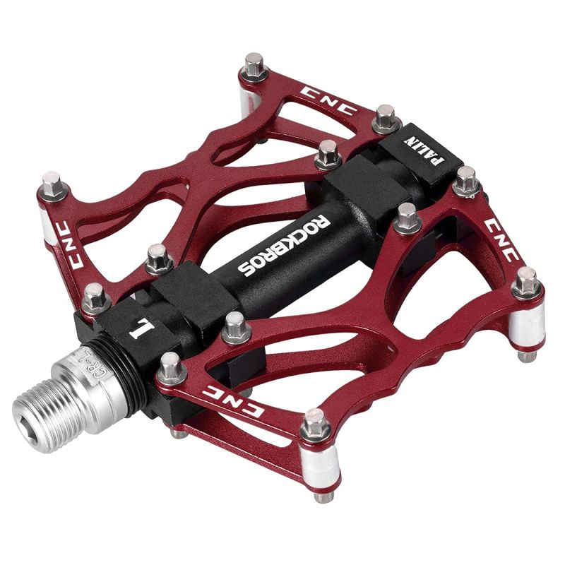 Rockbros 2010-12L Aluminum Platform Bicycle Pedals - Red
