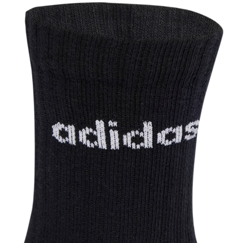 adidas Linear Crew Socks Cushioned 6 Pair Pack black JL6094 Ruházat