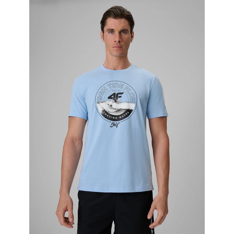 4F Men's regular printed T-shirt póló 4FRSS26TTSHM4298-34S