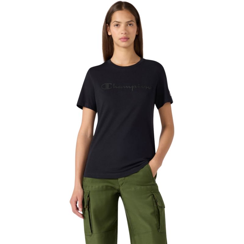 Champion Sleeve T-shirt Black 119125 KK001 fekete női póló 119125KK001