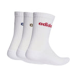 adidas Linear Crew Cushioned Socks 3 Pairs white KD1716 fehér zokni
