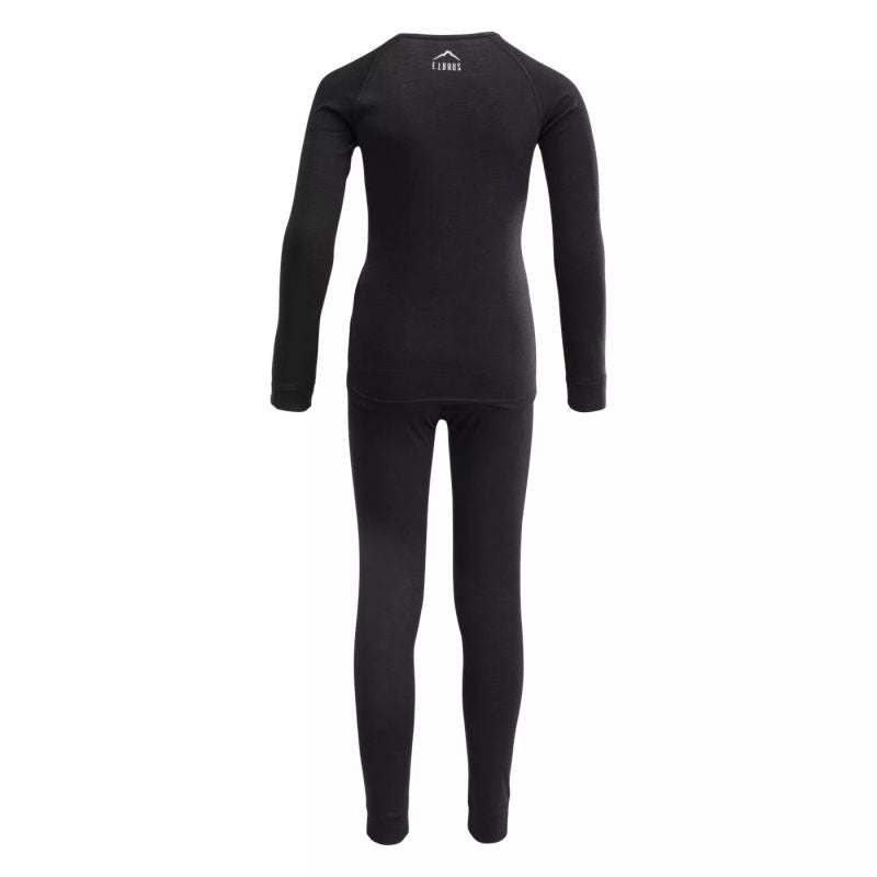 Elbrus Melor Merino Set Tg Jr thermal underwear set fekete thermoactive clothing