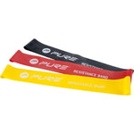 Pure 2 Improve Set Of Fitness Crossfit Mini Bands 3 Pcs fekete sets