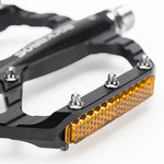 Rockbros C700 Reflective Aluminum Platform Bicycle Pedals - Black