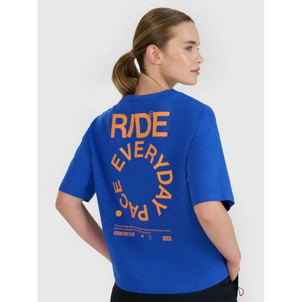 4f Women's oversize printed T-shirt 4FWSS25TTSHF1993-36S General