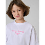 Girls' loose T-shirt with print 4F 4FJRSS26TTSHF3825-10S 158/164 póló